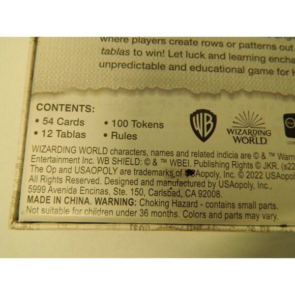 Harry Potter Wizarding World A Lotería Game By TheOp With 54 Cards & 100 Tokens - Picture 7 of 11